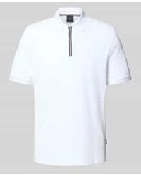 Bugatti - Regular Fit Poloshirt Met Ritssluiting - Lyst