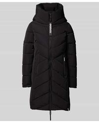 Khujo - Regular Fit Steppmantel mit Logo-Print Modell 'Darka' - Lyst