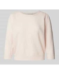 Hemisphere - Gebreide Pullover Met Ribboorden - Lyst