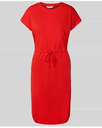 B.Young - Knielanges Kleid mit Tunnelzug Modell 'PANDINNA' - Lyst