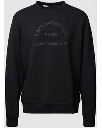 Karl Lagerfeld - Sweatshirt mit Label-Print - Lyst