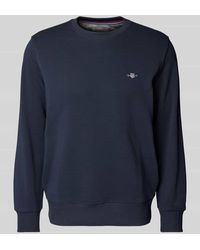 GANT - Regular Fit Sweatshirt mit Label-Stitching Modell 'SHIELD' - Lyst