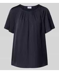 Comma, - Blouses Korte Mouw - Lyst
