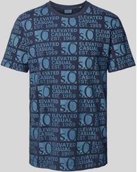 S.oliver - T-shirt Met All-over Labelprint - Lyst