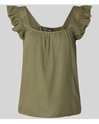 Pieces - Relaxed Fit Top aus Viskose-Leinen-Mix Modell 'PIA' - Lyst