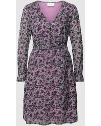 FABIENNE CHAPOT - Knielanges Kleid mit floralem Allover-Muster Modell 'Isabella' - Lyst