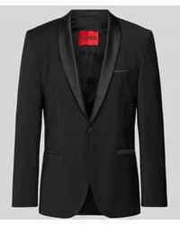 HUGO - Slim Fit 1-knoops Colbert Met Labelstitching - Lyst