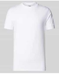 DRYKORN - T-shirt Met Geribde Ronde Hals - Lyst