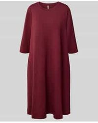 Soya Concept - Knielange Jurk Met Ronde Hals, Model 'Banu' - Lyst