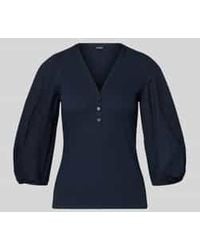 Ralph Lauren - Blouseshirt Met V-Hals En 3/4-Mouwen, Model 'Chantz' - Lyst