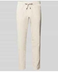 Only & Sons - Tapered Fit Corduroy Broek Met Elastische Band - Lyst