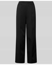 ZABAIONE - Wide Leg Stoffhose mit fixierten Bügelfalten - Lyst