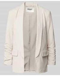 ONLY - Regular Fit Blazer Met Geplooide 3/4-mouwen - Lyst