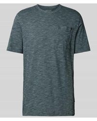 Tom Tailor - T-Shirt in Melange-Optik - Lyst