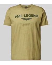 PME LEGEND - T-shirt Met Labelprint - Lyst