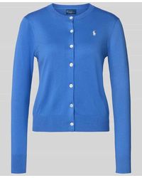 Polo Ralph Lauren - Regular Fit Strickjacke aus Baumwoll-Mix - Lyst