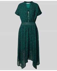 Apricot - Midi-Jurk Met Ritssluiting En Steekzakken - Lyst