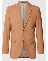 SELECTED - Slim Fit 2-knoops Colbert Met Reverskraag - Lyst