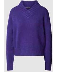 Luisa Cerano - Gebreide Pullover Met V-hals - Lyst
