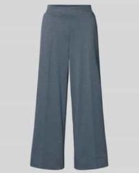 Opus - Wide Leg Stoffen Broek Met Elastische Band - Lyst