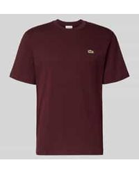 Lacoste - T-shirt Met Labelpatch - Lyst