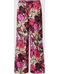 B.Young - Wide Leg Stoffhose mit floralem Allover-Print Modell 'Janina' - Lyst