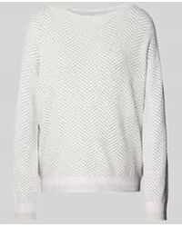 Tom Tailor - Oversized Gebreide Pullover Met Boothals - Lyst