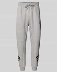 adidas - Regular Fit Sweatpants Met Labelstitching - Lyst