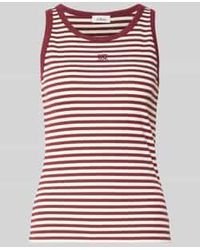 S.oliver - Regular Fit Tank Top Van Katoenmix - Lyst