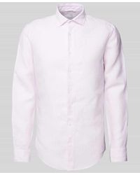 Seidensticker - Slim Fit Business-Hemd aus Leinen mit Streifenmuster - Lyst