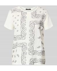 Weekend by Maxmara - Regular Fit T-Shirt aus Baumwoll-Leinen-Mix Modell 'GENIO' - Lyst