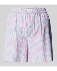 Jake*s - Loose Fit Korte Pyjamabroek Met Labelpatch - Lyst