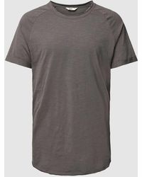 Redefined Rebel - T-Shirt mit geripptem Rundhalsausschnitt Modell 'KAS' - Lyst
