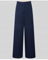 Weekend by Maxmara - Relaxed Fit Weite Hose aus reiner Baumwolle Modell 'ALFEO' - Lyst