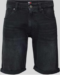 Tommy Hilfiger - Slim Fit Jeansshorts mit Label-Stitching Modell 'RONNIE' - Lyst