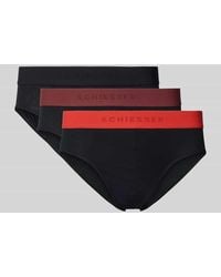 Schiesser - Slip mit elastischem Logo-Bund im 3er-Pack - Lyst