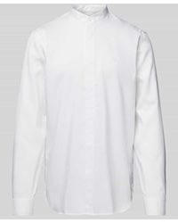 Armani Exchange - Regular Fit Freizeithemd mit Label-Stitching - Lyst