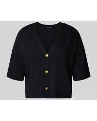 Comma, - Strickjacke mit 1/2-Arm - Lyst