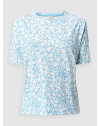 Esprit T-Shirt mit Allover-Muster - Blau