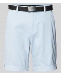 Tom Tailor - Regular Fit Chino-Shorts mit Gürtel - Lyst