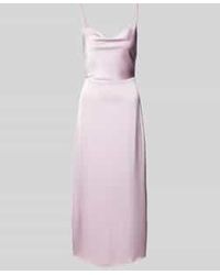 Vila - Maxi-Jurk Met Cascadehals, Model 'Ravenna' - Lyst