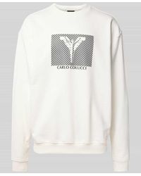 carlo colucci - Sweatshirt mit Rundhalsausschnitt - Lyst