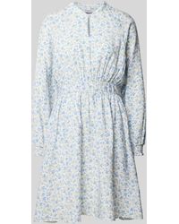 MSCH Copenhagen - Knielanges Kleid mit floralem Allover-Print Modell 'Laurelle' - Lyst