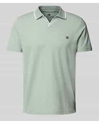 Christian Berg Men - Regular Fit Poloshirt Met Logostitching En Polokraag - Lyst