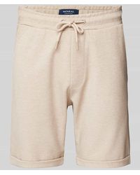Mcneal - Regular Fit Sweatshorts Mit Strukturmuster - Lyst