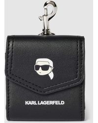 Karl Lagerfeld - In-Ear-Kopfhörer Case mit Label-Print - Lyst