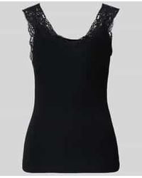 Pieces - Top Met Kant - Lyst