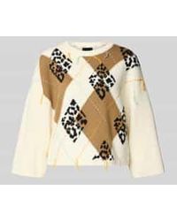 Marc Cain - Gebreide Pullover Met Ribboorden - Lyst