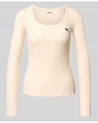 Guess - Shirt Met Lange Mouwen En Ronde Hals, Model 'Colette' - Lyst
