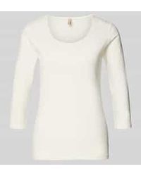 Soya Concept - Shirt Met Lange Mouwen Met 3/4-Mouwen Model 'Pylle' - Lyst